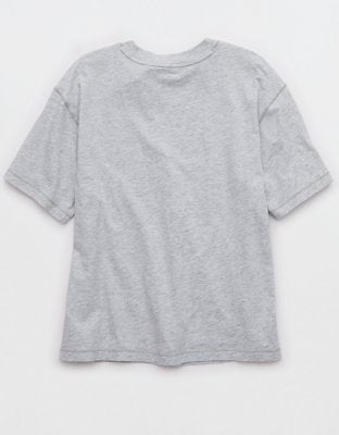 Aerie Relaxed T-Shirt - Medium Heather Gray