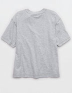 Aerie Relaxed T-Shirt - Medium Heather Gray