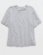 Aerie Relaxed T-Shirt - Medium Heather Gray