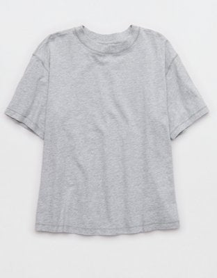Aerie Relaxed T-Shirt - Medium Heather Gray