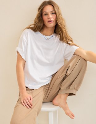 Aerie Relaxed T-Shirt - White