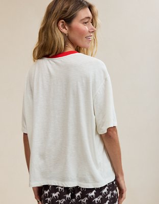 Aerie Relaxed T-Shirt - Empire Cream