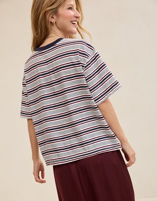 Aerie Relaxed T-Shirt - Deep Ruby