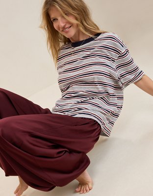 Aerie Relaxed T-Shirt - Deep Ruby