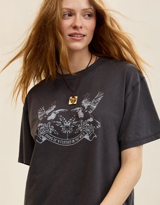 Aerie Relaxed T-Shirt - Smoked Gray