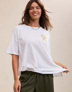Aerie Oversized Crew Boyfriend T-Shirt - Air White
