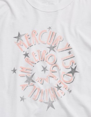 Aerie Oversized Crew Boyfriend T-Shirt - Bright White