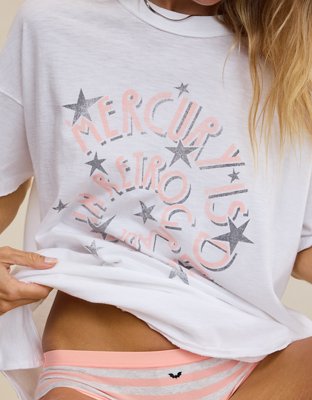 Aerie Oversized Crew Boyfriend T-Shirt - Bright White
