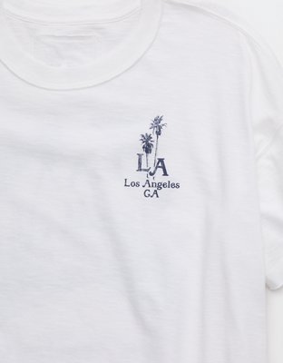 Aerie Oversized Crew Boyfriend T-Shirt - Raw White