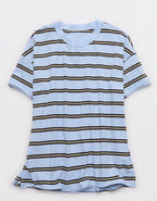 Aerie Oversized Crew Boyfriend T-Shirt - Cloudy Blue