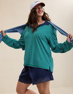 Aerie Cozy Polo Boyfriend T-Shirt - Pine