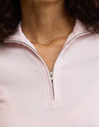 Aerie Long Sleeve Quarter Zip T-Shirt - Pink Petal