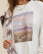 Aerie Cozy Oversized Long Sleeve Boyfriend T-Shirt - Soft Muslin