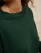 Aerie Cozy Oversized Long Sleeve Boyfriend T-Shirt - Rugged Green