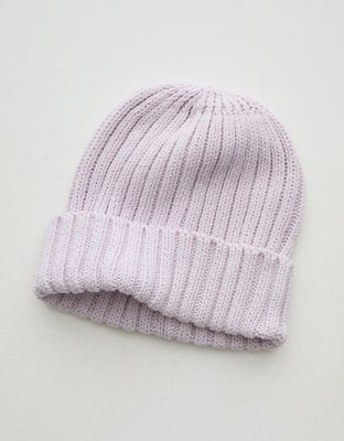 Aerie Ribbed Beanie - Violet Willow