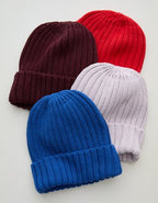Aerie Ribbed Beanie - Bright Red