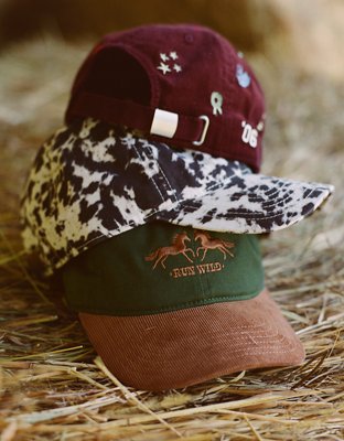 Aerie Corduroy Mix Baseball Hat - Active Green