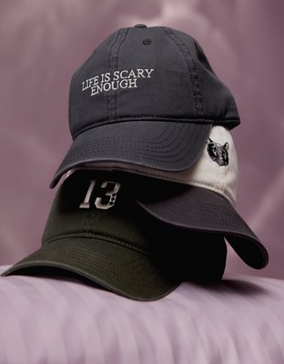Aerie Graphic Baseball Hat - Gray Marl