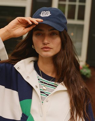 Aerie Graphic Baseball Hat - Navy