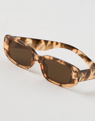 Aerie Mini Dare To Square Sunglasses - Torte