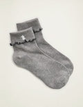 Aerie Folded Ruffle Quarter Socks - Heather Gray
