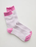 Aerie Marled Rib Crew Socks - Violet Willow