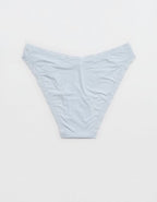 SMOOTHEZ Microfiber Lace Bikini Underwear - Misty Sky