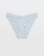 SMOOTHEZ Microfiber Lace Bikini Underwear - Misty Sky