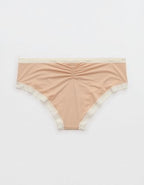 SMOOTHEZ Microfiber Lace Cheeky Underwear - Sands