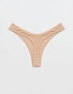 Superchill Modal Rib Thong Underwear - Sands