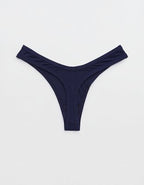 Superchill Modal Rib Thong Underwear - Navy