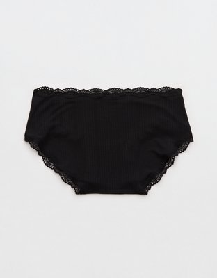 Superchill Modal Lace Boybrief Underwear - True Black