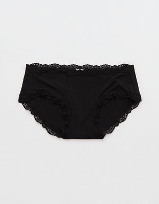 Superchill Modal Lace Boybrief Underwear - True Black