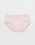 Superchill Modal Lace Boybrief Underwear - Pink Petal