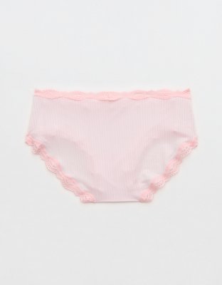 Superchill Modal Lace Boybrief Underwear - Pink Petal