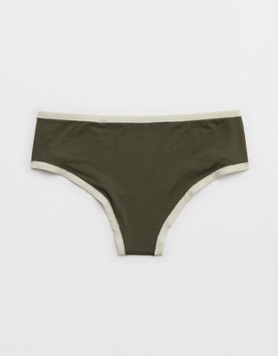 Superchill Modal Cheeky Underwear - Festive Olive