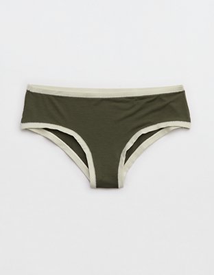 Superchill Modal Cheeky Underwear - Festive Olive