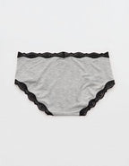 Superchill Modal Lace Boybrief Underwear - Medium Heather Gray