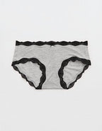 Superchill Modal Lace Boybrief Underwear - Medium Heather Gray