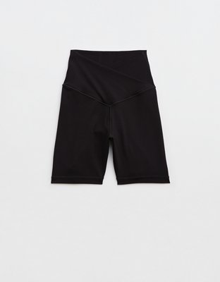 OFFLINE By Aerie Real Me Crossover High Waisted 5" Bike Short - True Black