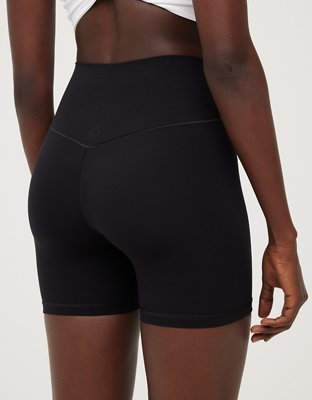 OFFLINE By Aerie Real Me Crossover High Waisted 5" Bike Short - True Black