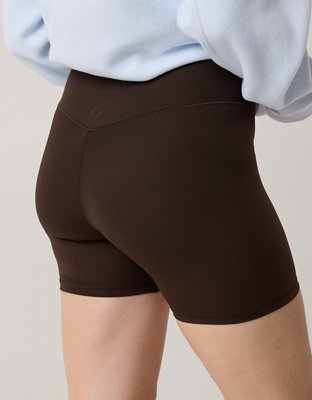 OFFLINE By Aerie Real Me Crossover High Waisted 5" Bike Short - Deep Earth