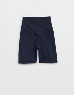 OFFLINE By Aerie Real Me Crossover High Waisted 5" Bike Short - Steel Blue