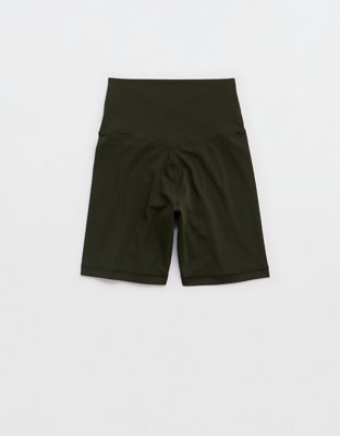 OFFLINE By Aerie Real Me Crossover High Waisted 5" Bike Short - Olive Petal
