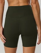 OFFLINE By Aerie Real Me Crossover High Waisted 5" Bike Short - Olive Petal