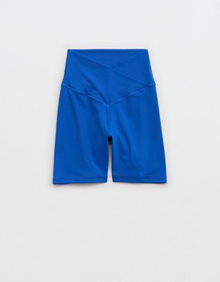 OFFLINE By Aerie Real Me Crossover High Waisted 5" Bike Short - Cobalt Jewel