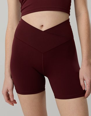 OFFLINE By Aerie Real Me Crossover High Waisted 5" Bike Short - Royal Berry