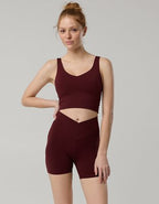 OFFLINE By Aerie Real Me Crossover High Waisted 5" Bike Short - Royal Berry