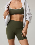OFFLINE By Aerie Real Me XTRA High Waisted 5" Bike Short - Festive Olive
