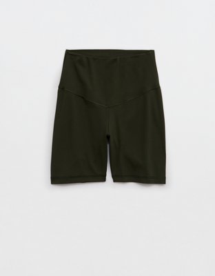 OFFLINE By Aerie Real Me XTRA High Waisted 5" Bike Short - Olive Petal